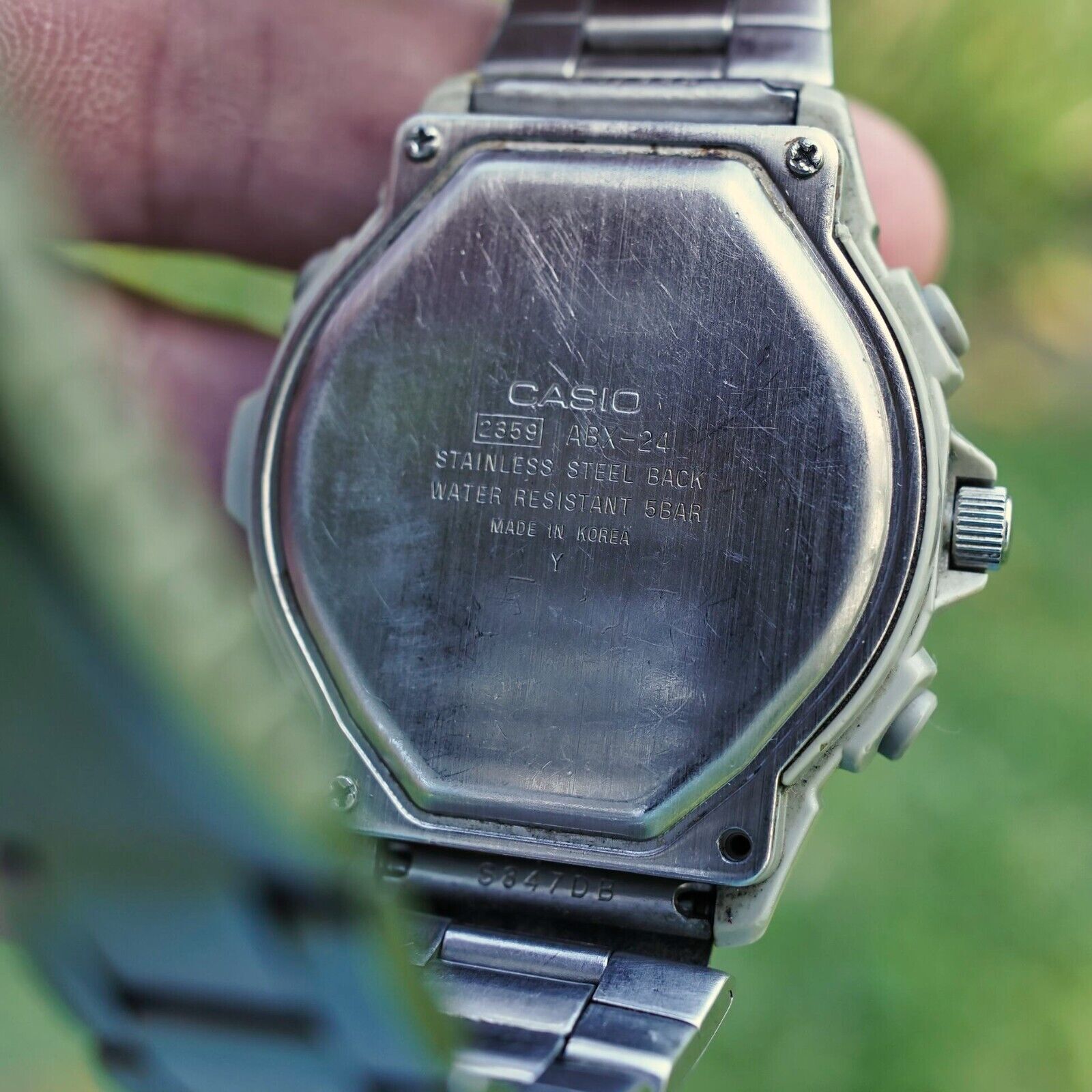 Casio ABX-24 Wrist Watch Module 2359 Vintage Old Retro Data Bank Led