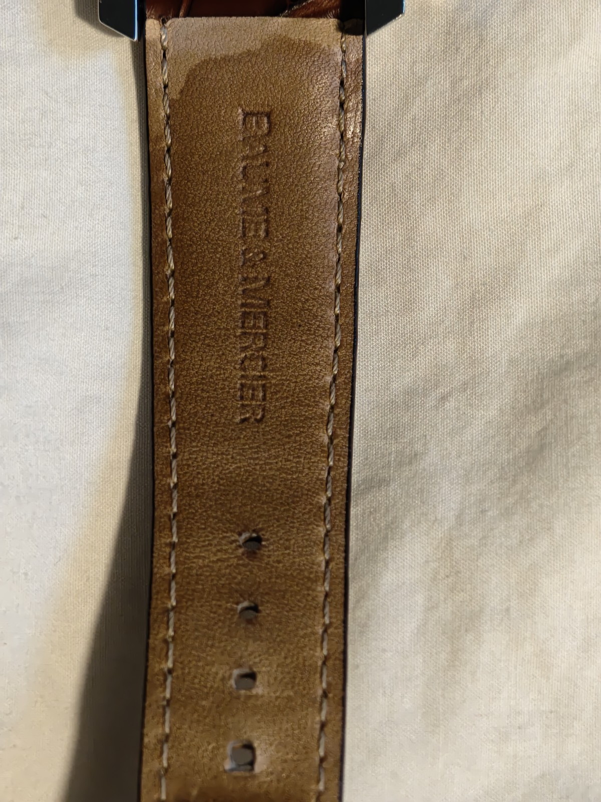 Baume & Mercier “Hampton” SS chronograph watch, in great condition