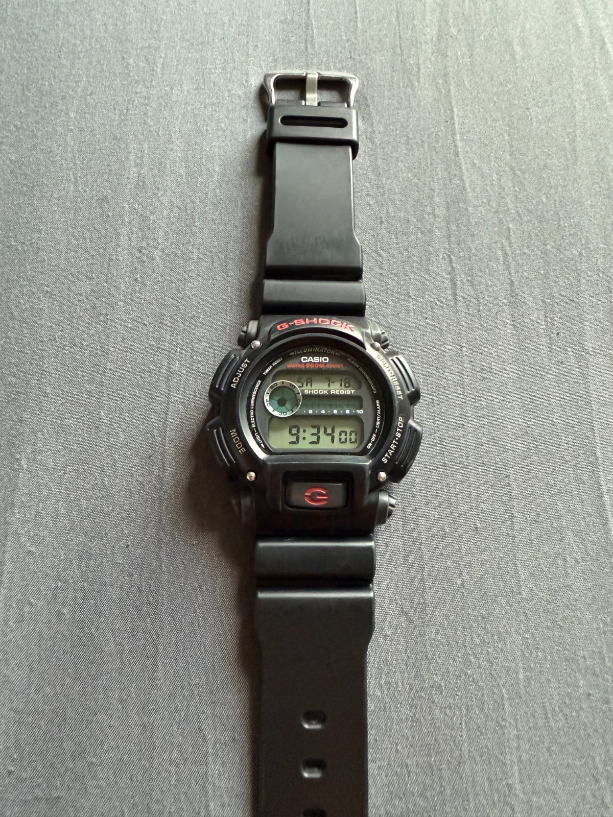 Casio G-SHOCK DW-9052 Module 3232 Watch Black Red Shock/Water Resist