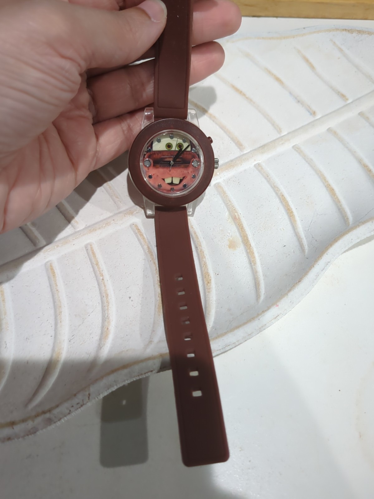 Working Vintage Watch Lightning McQueen Accutime Watch Corp CZ1014 38mm Fit 6.5