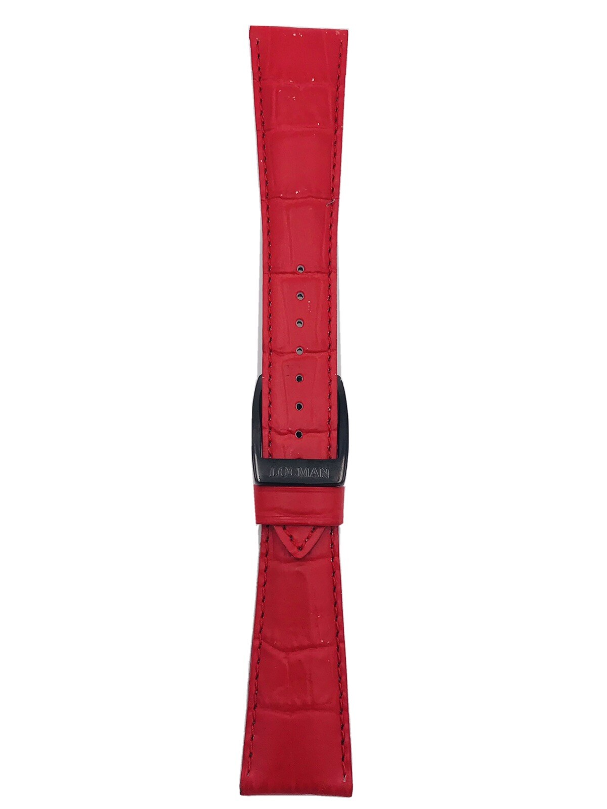 Locman Original Strap 22/23mm Red Leather With Buckle New