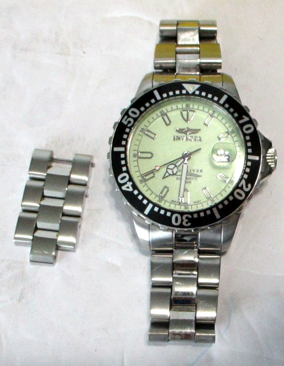 Invitca Watch Pro Diver, 6027, automatic, 200M, Flame-Fusion Crystal