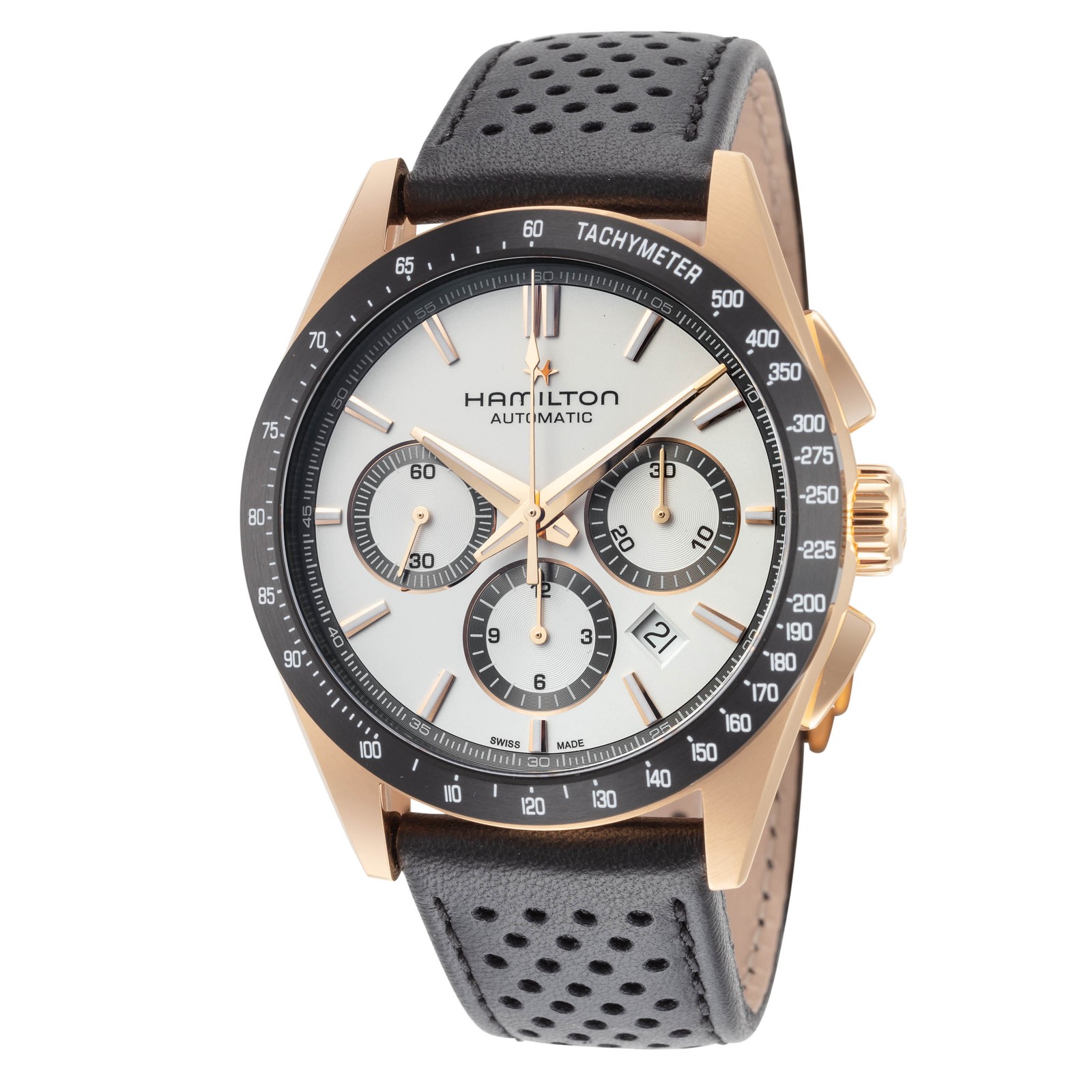 Hamilton Men’s Jazzmaster Performer 42mm Automatic Chronograph Watch H36626710