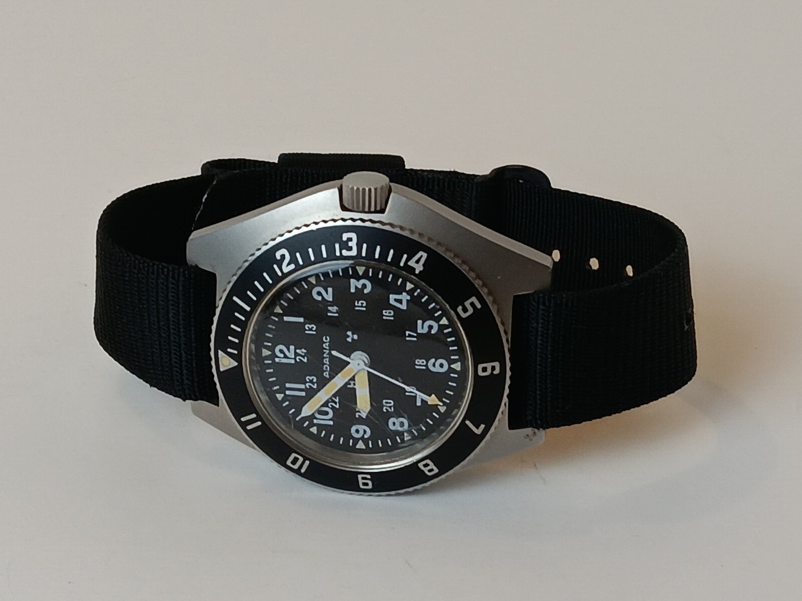 USAF ADANAC 43mm Military Navigator 200M Watch NATO Strap – April 1988