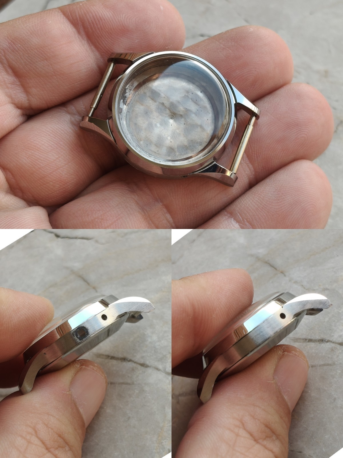 40s VALJOUX 89 TRIPLE DATE-MOON PHASE ORIGINAL STEEL CASE RARE LADY SIZE 27.5mm!