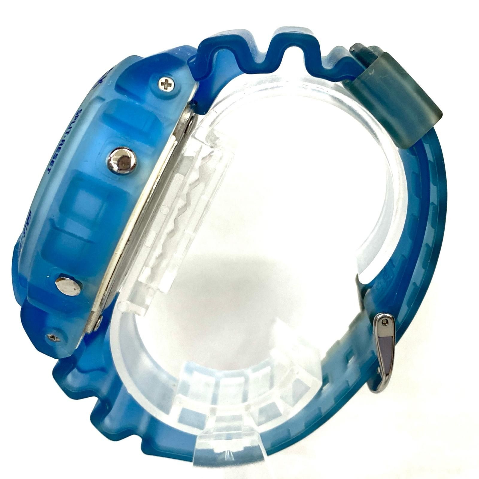 CASIO G-SHOCK DW-6900LS-2JF Light Blue Skelton DIgital Watch Used Japan