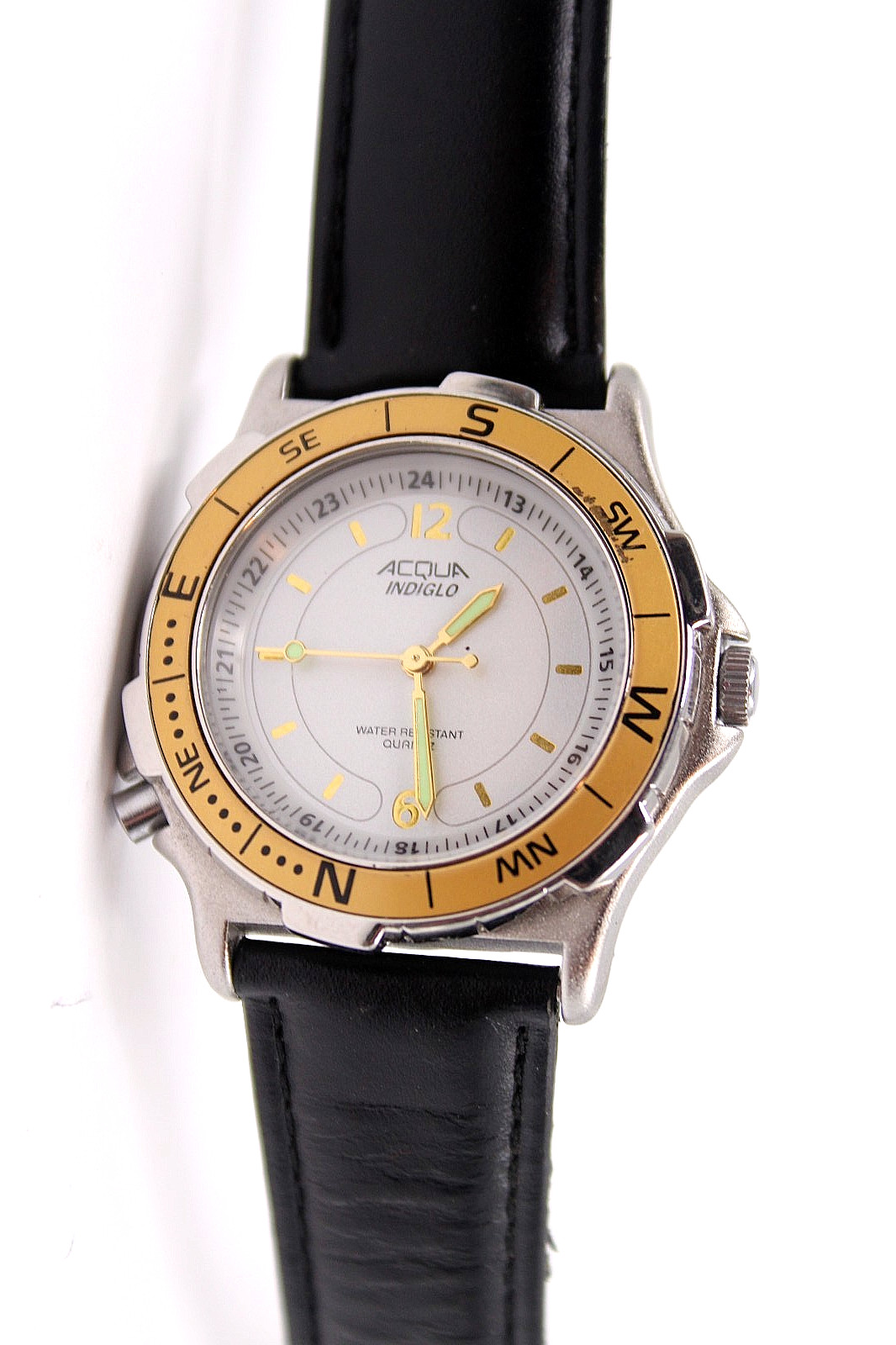 AQUA INDIGLO MEN’S Wrist Watch Tested TG1 PHILIPPINES Compass Bezel Ring