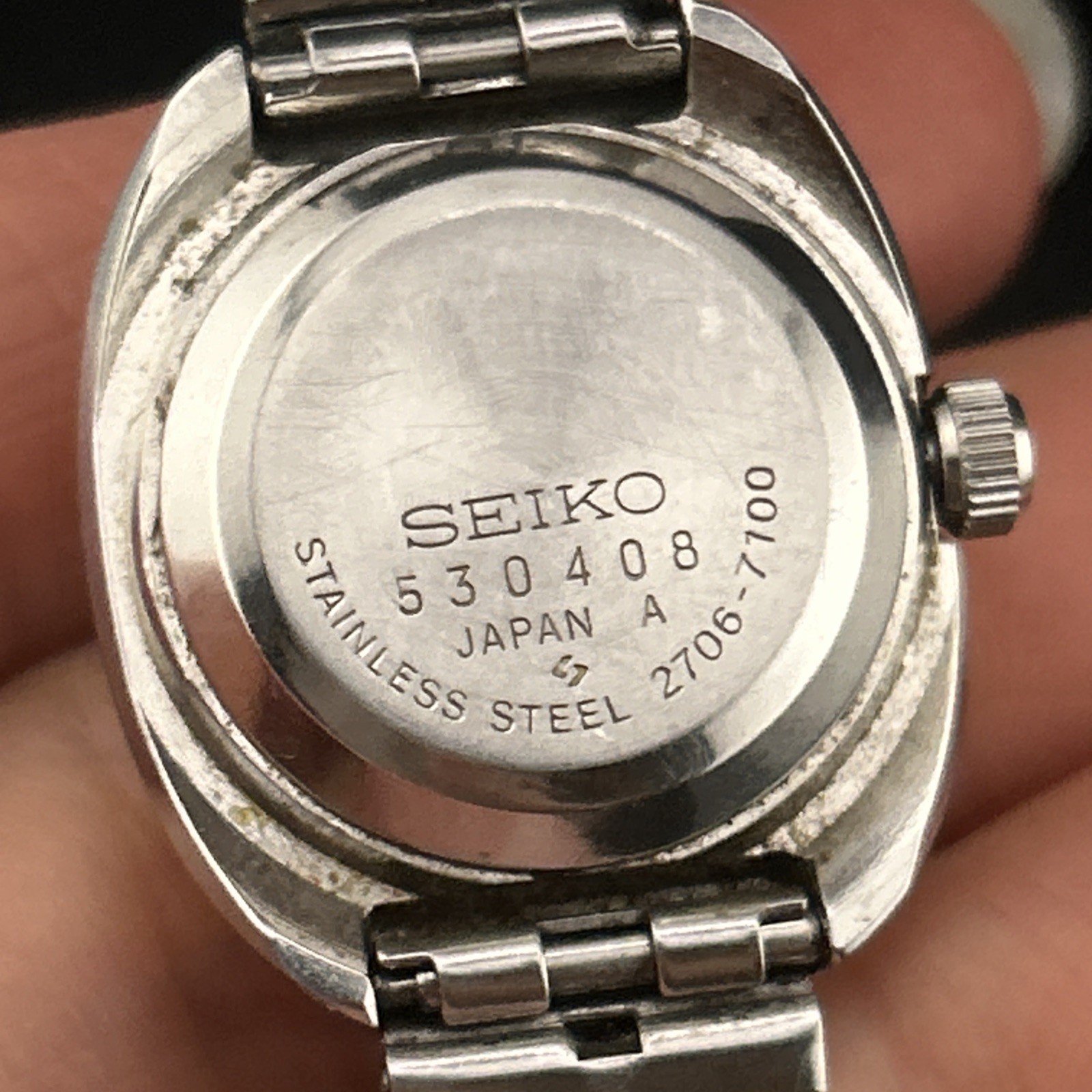 Vintage Seiko Automatic Two Tone Oval Case 2706-7100 Woman’s Watch