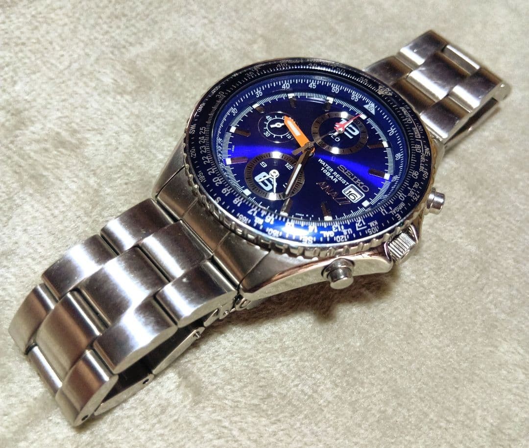 SEIKO × ANA Collaboration Watch: Pilot Chronograph “Happy Flight” Rare