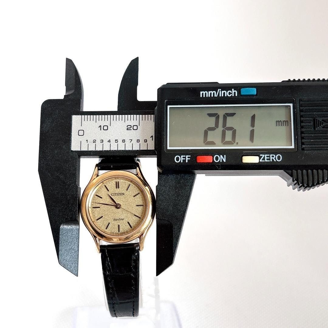 Excellent Condition Working Item Corporate Engraving Citizen Solar Gold Ladies