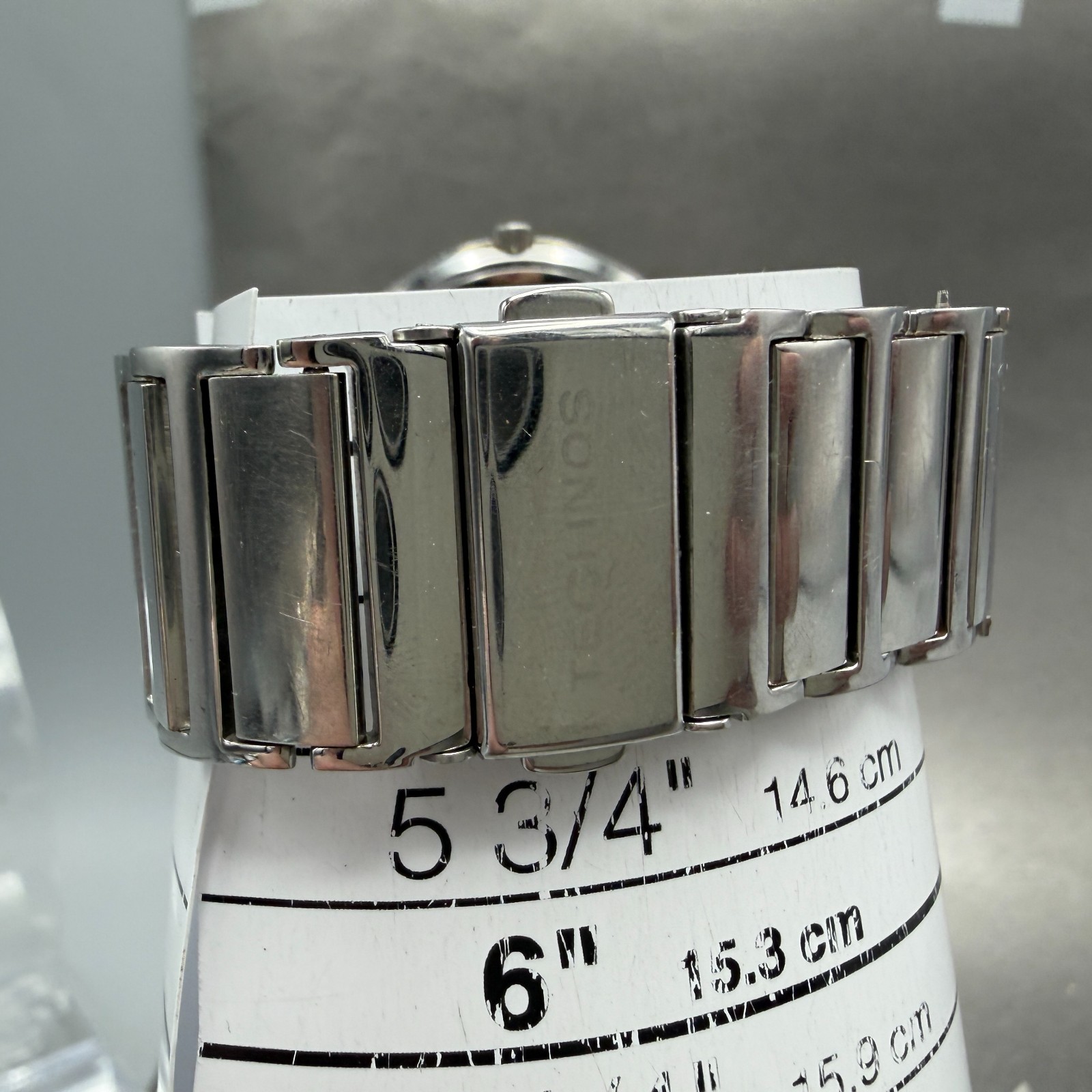 Technos Watch Men 33mm Silver Dial Silver Tone Round TBM674 New Battery