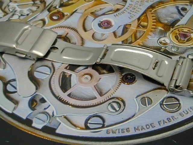 CITIZEN DOUBLE LOCKING FOLD OVER STAINLESS STEEL CLASP 18 MM