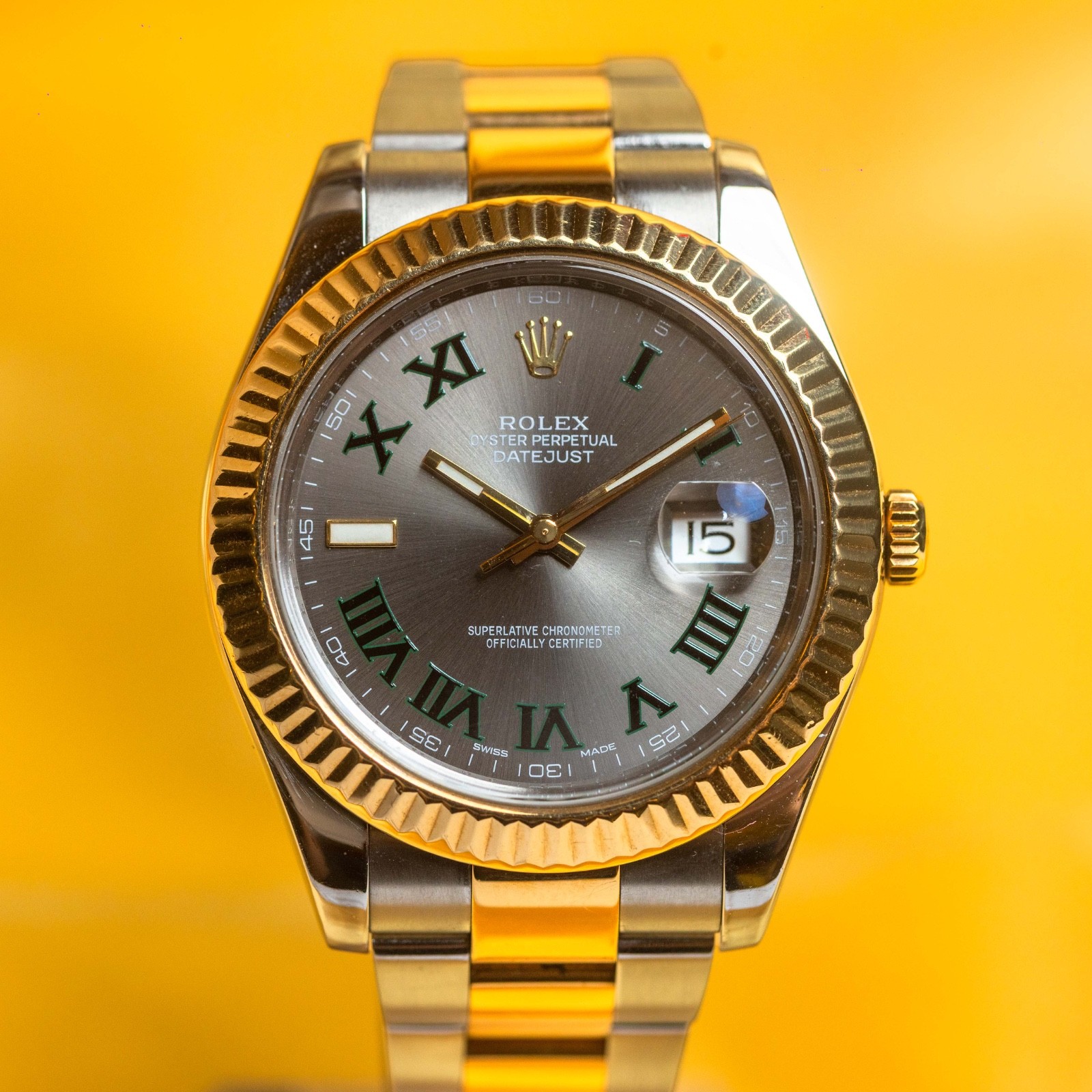 Rolex Datejust II Wimbledon Dial – Two Tone Oyster Bracelet – 116333