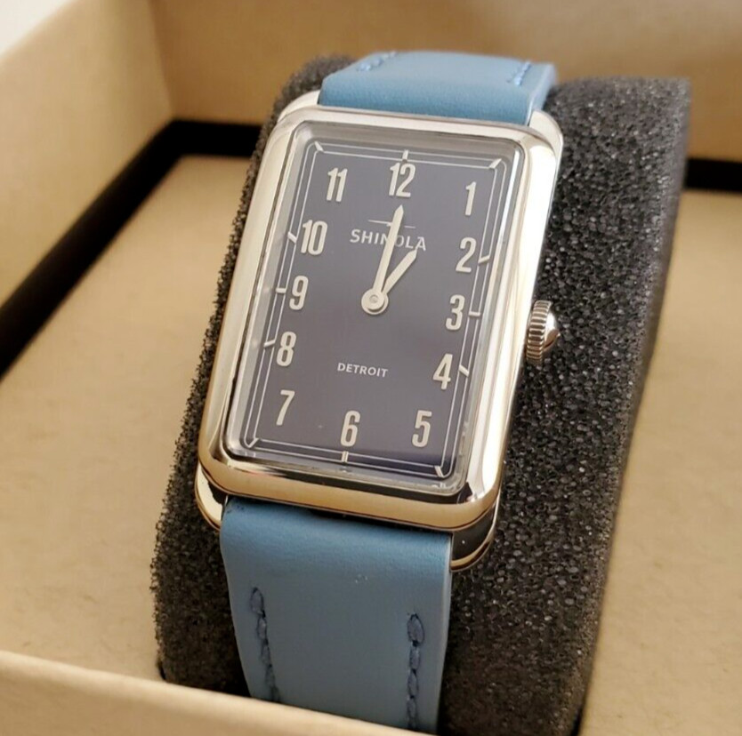 Shinola The MULDOWNEY Watch, NAVY BLUE FACE- Blue Band