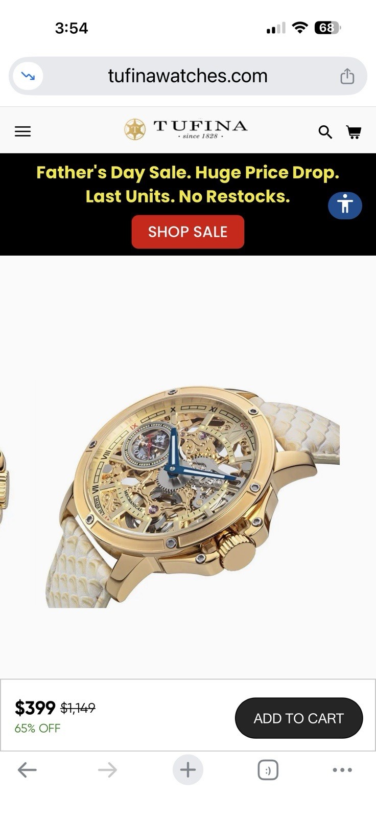 Theorema GM-113A Skeleton Mechanical Watch