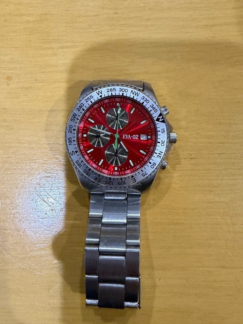CITIZEN Evangelion Collaboration Chronograph Watch Asuka Langley Model Japan
