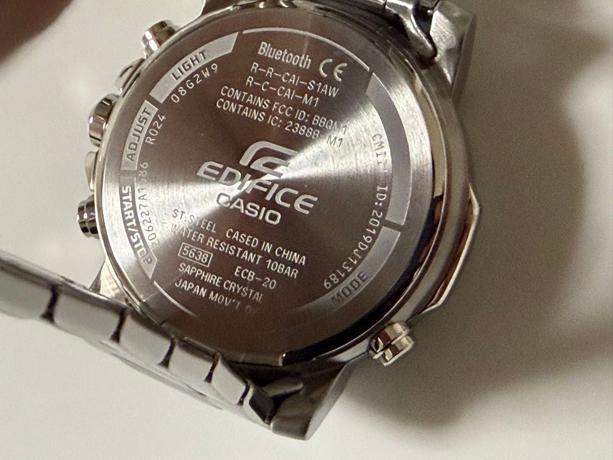 New Regular 26 400 yen Casio Edifice ECB 20YD 1AJF Stylish Business Date EDIFICE