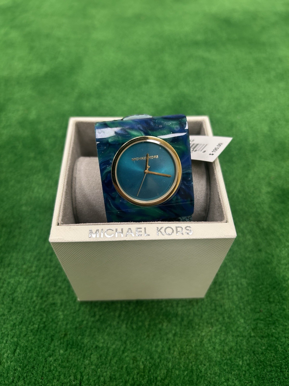 Michael Kors Willa Teal Marbled/Python Watch (Model MK2853)