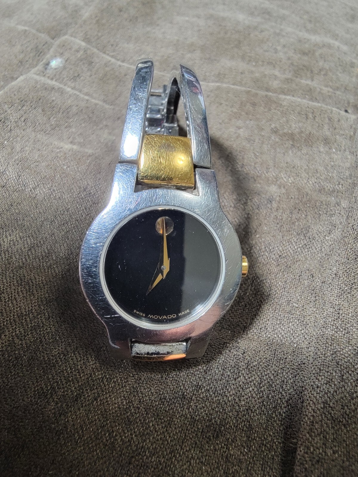 Movado Amorosa 81 E4 1842 Two Tone Swiss Steel Ladies Wristwatch