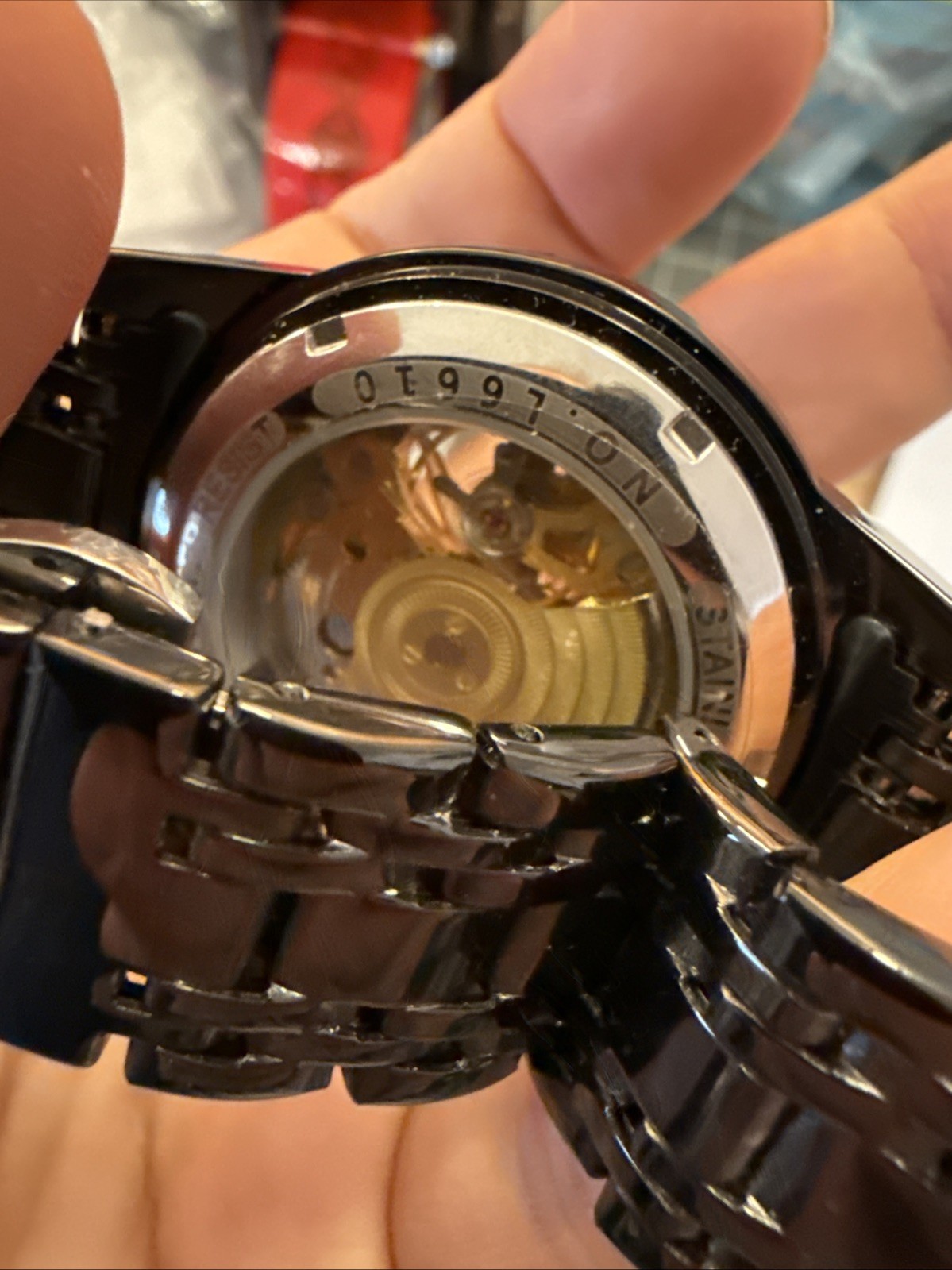 Automatic Lavaredo Luxury Skeleton Diamond Dial Stainless Steel Water-Resistant