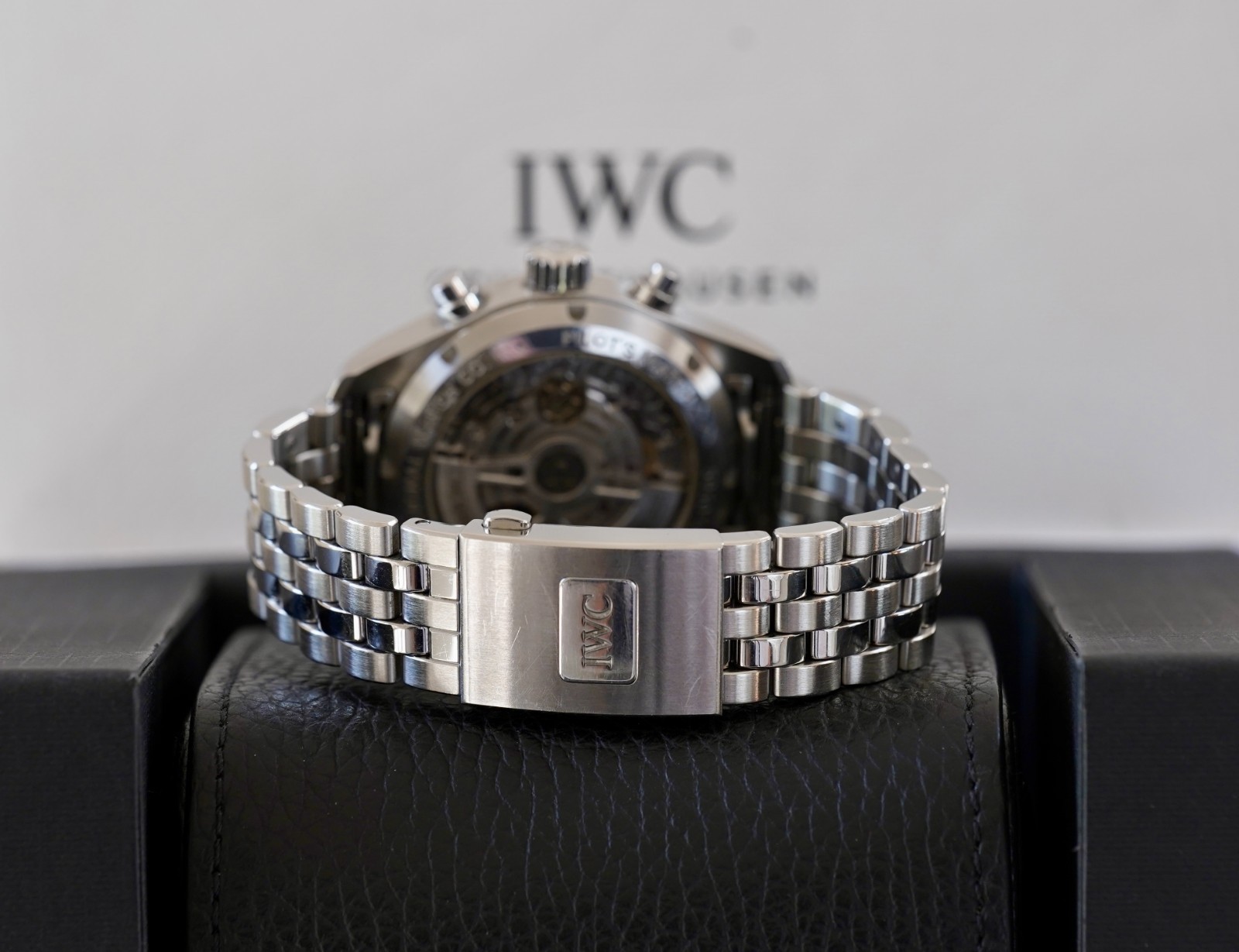 IWC Pilot Chronograph 41mm Blue Dial IW388102 Full Set Excellent Condition