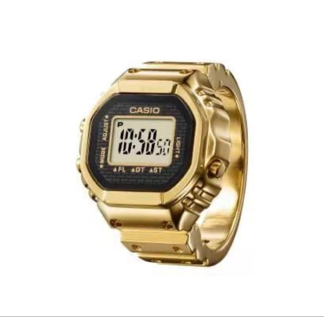 CASIO Ring Watch Gold New and