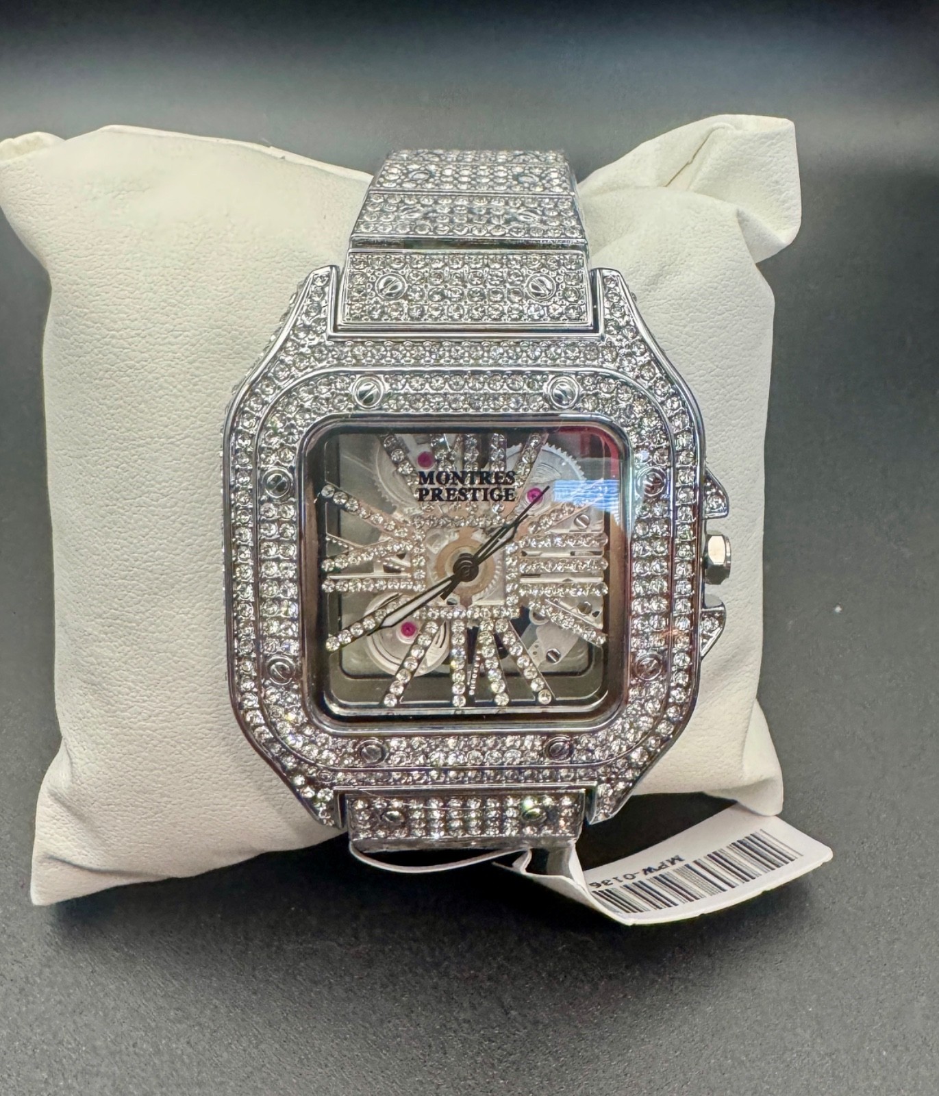 Montres Prestige Lucent x Invicta Iced Out 42mm Square Men’s Watch NEW MPW-0136