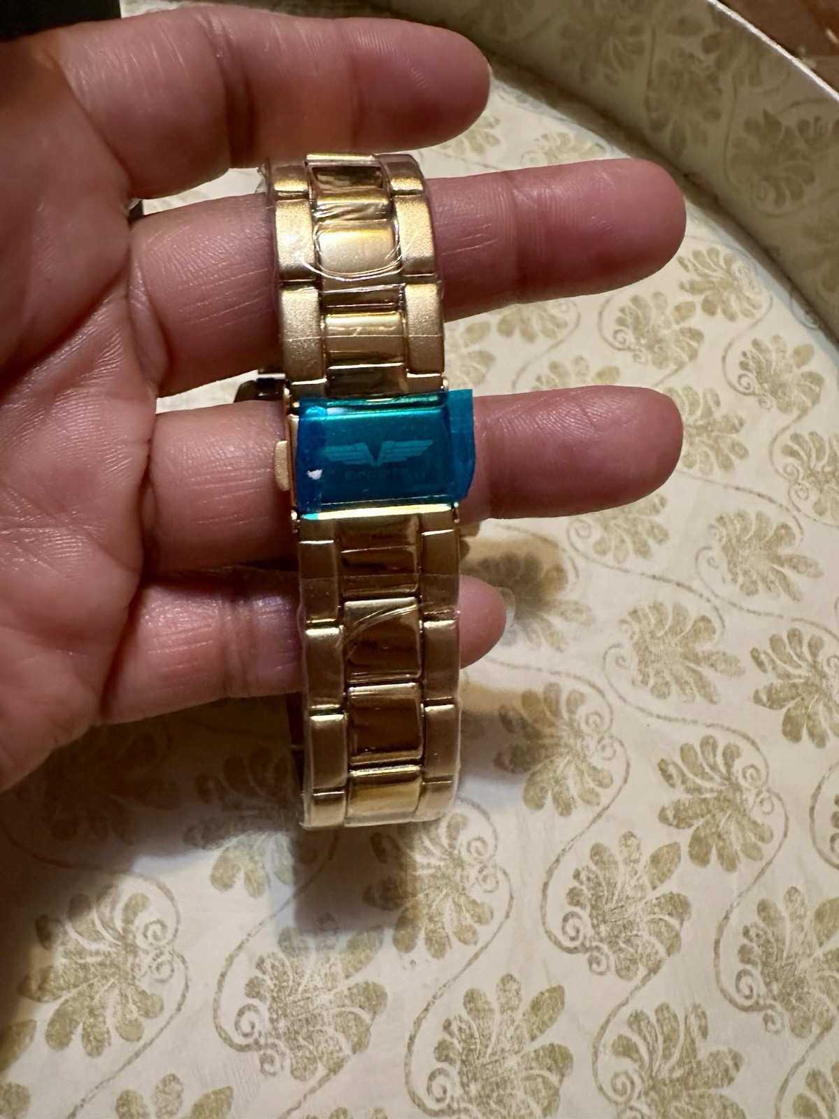 Deporte Men’s Quartz Wristwatch Blue Dial Date Red/Blue Bezel 50m