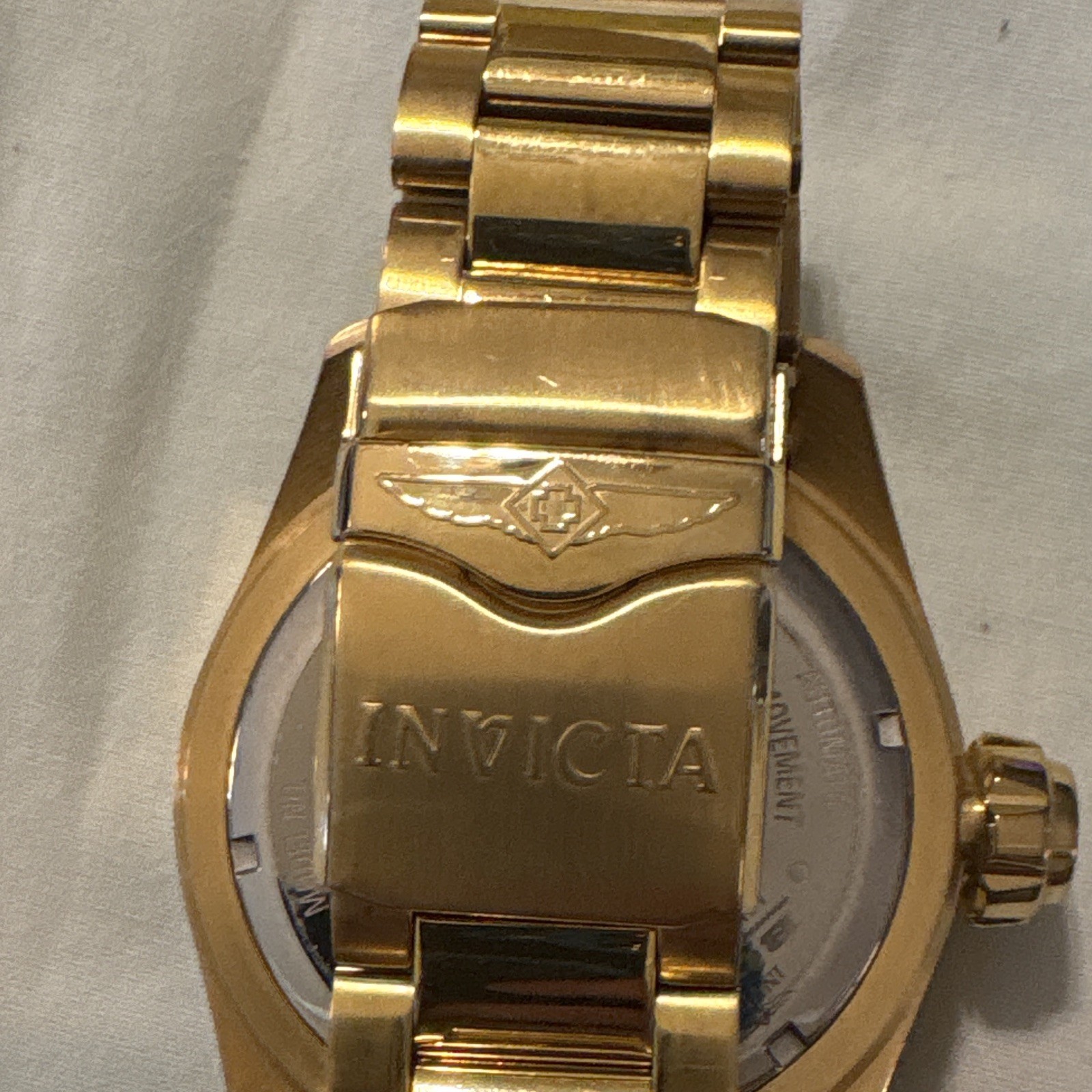 Invicta Bolt Men’s Automatic Watch Gold SS 52mm model 26775