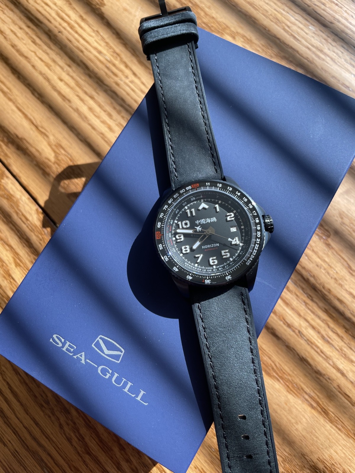 Seagull Horizon Slide Rule Pilot Automatic Watch 42mm Nightfall
