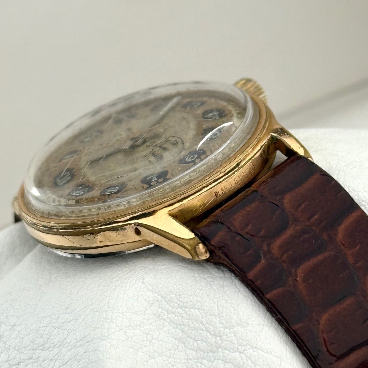 Vintage Wilson De Luxe Arabic Script Dial Sub-Second Manual Mens Watch