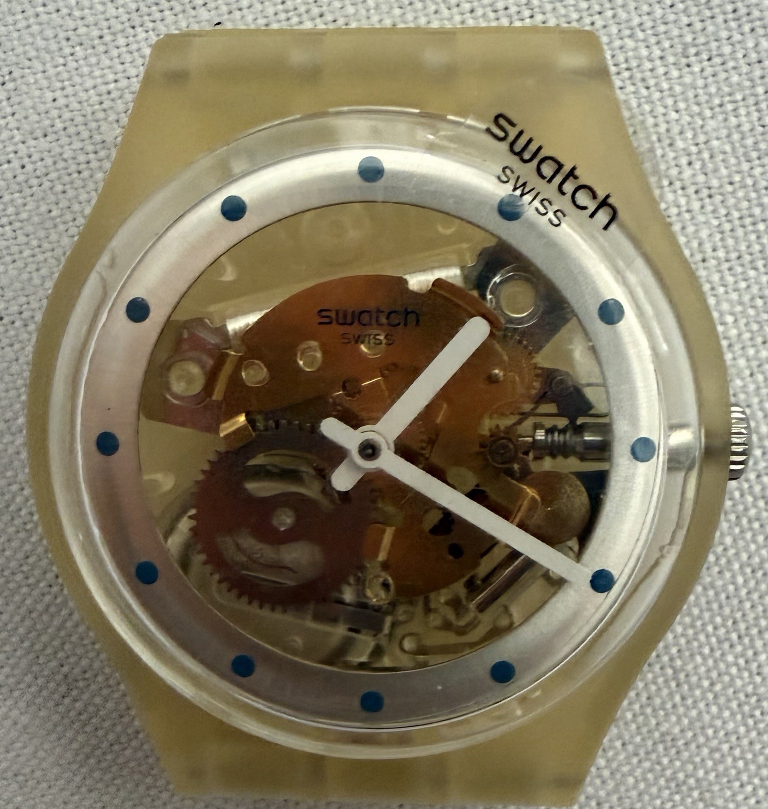 Swatch Woman’s Glam Silicone Strap Watch Multi Color Base 4 Wrap Around Straps