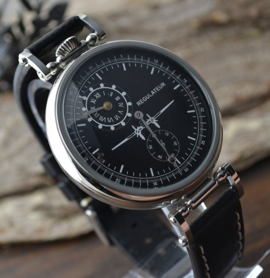 Watch Regulator Molniya Mechanical PILOT Wrist Aviator Russian Men USSR Molnja