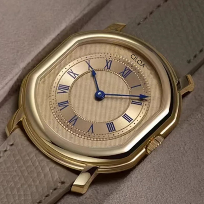 CILOA gold retro watch men’s high quality authentic 2025 waterproof quartz watch