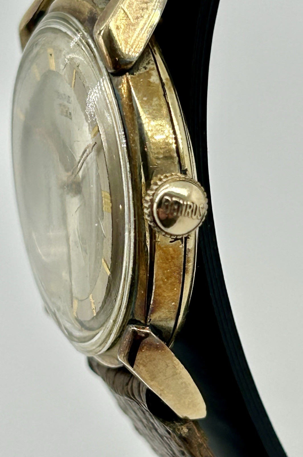 Vintage Benrus Three Star Automatic 25 Jewel 33mm 10K Gold Filled Runs Swiss
