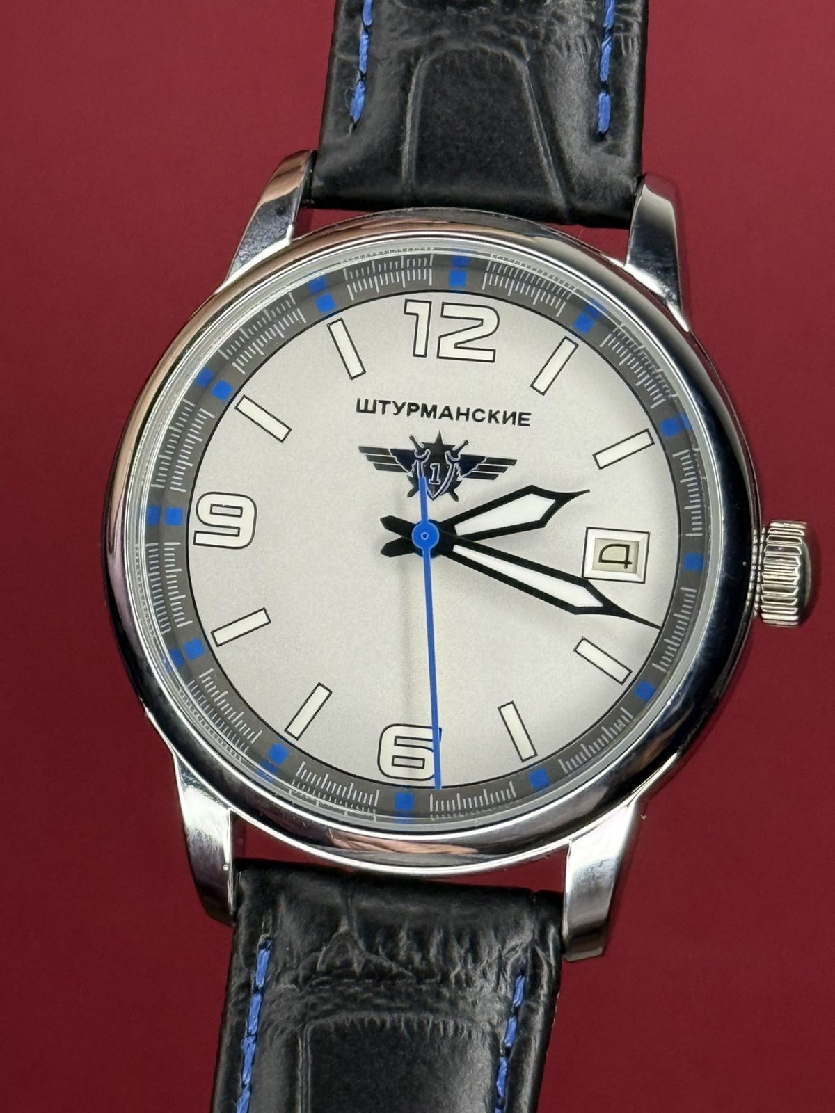 Aviator Watch Mechanical Pilot Soviet USSR Military Calendar Men Day Raketa