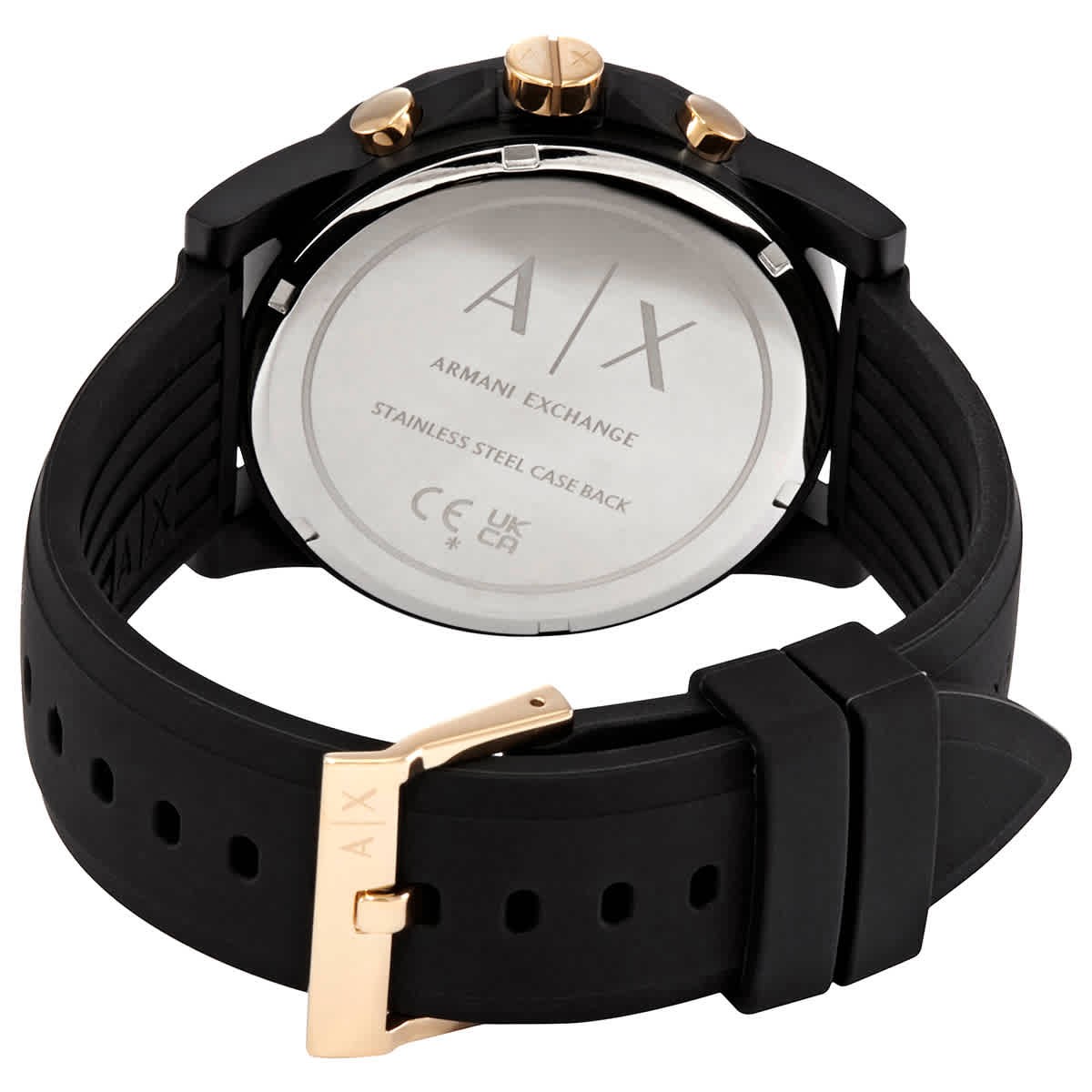 Armani Exchange Chronograph Quartz Black Dial Men’s Watch And Luggage Tag Gift