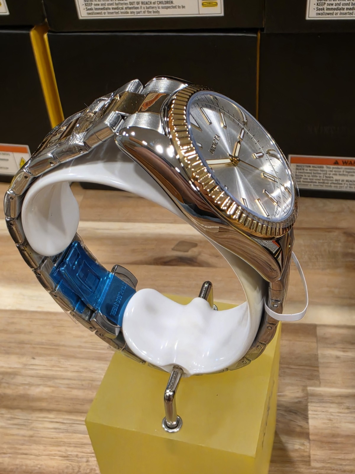 Invicta Celestial Langdon Men’s Watch 40mm 69246 Two Tone Band /Silver Dial New