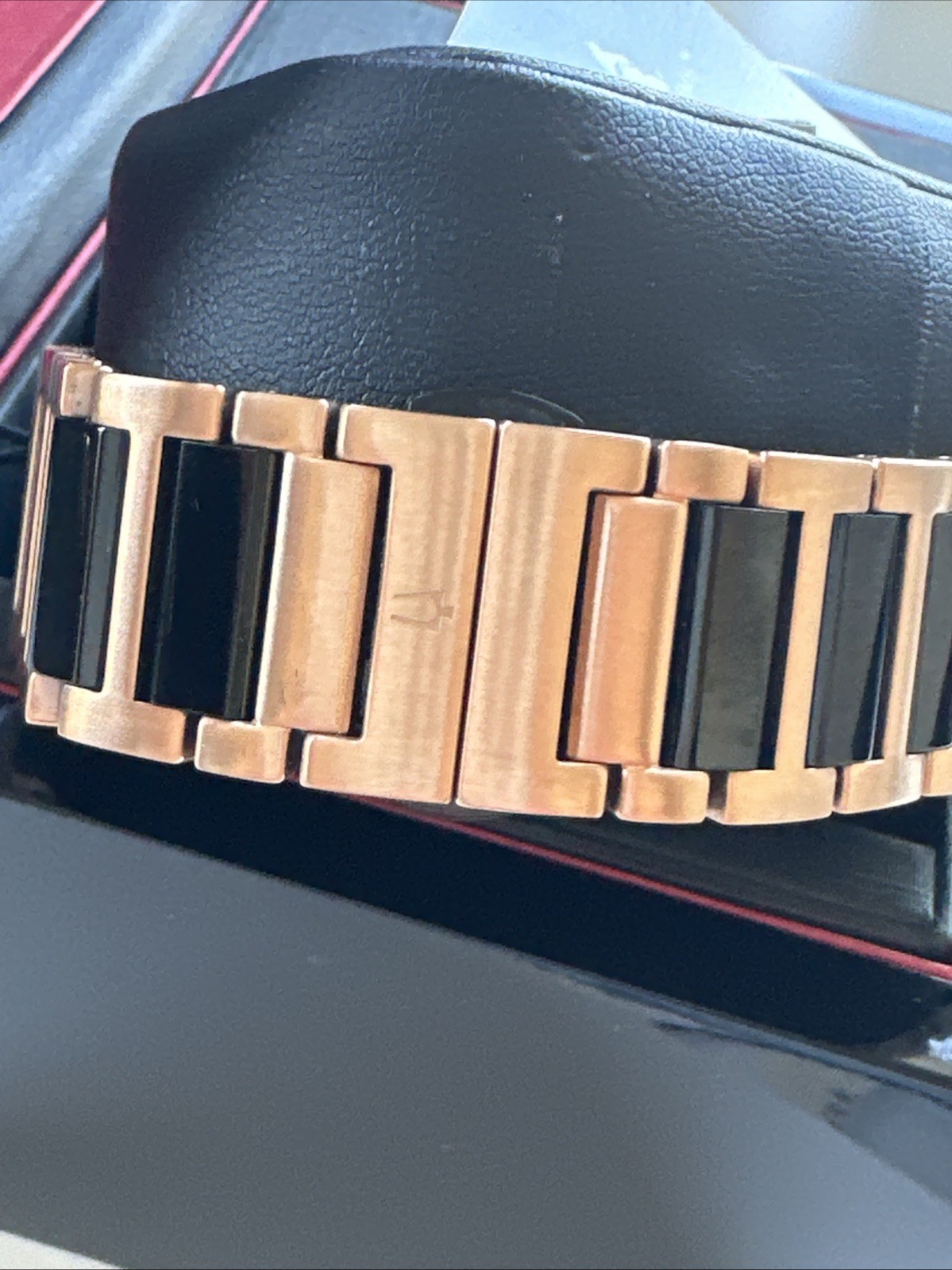 Bulova Men’s Millennia Automatic Silver Rose Gold Watch 41MM 98A236