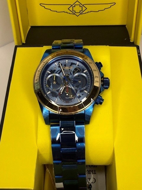 Invicta Speedway Exoprix Men’s Watch – 39.5mm, Blue (51032)