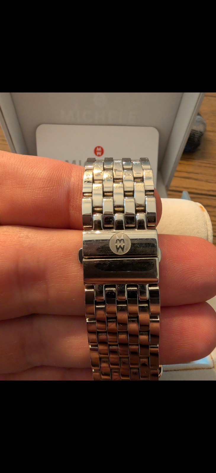 MICHELE Deco Madison 33mm Case Stainless Steel Silver for Women MWW06T000147