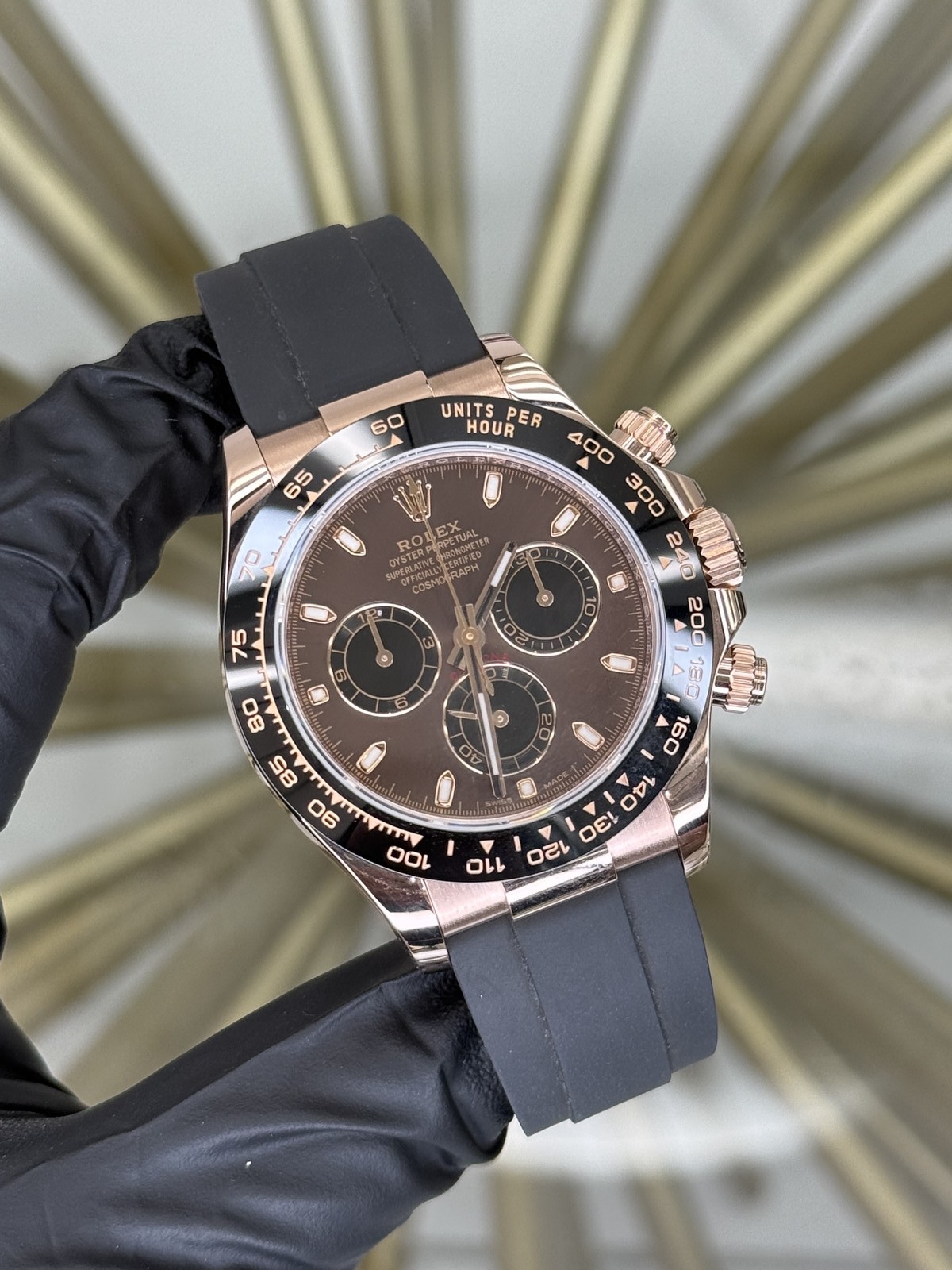 2021 Rolex Daytona Chocolate Dial on Oysterflex 116515LN Card