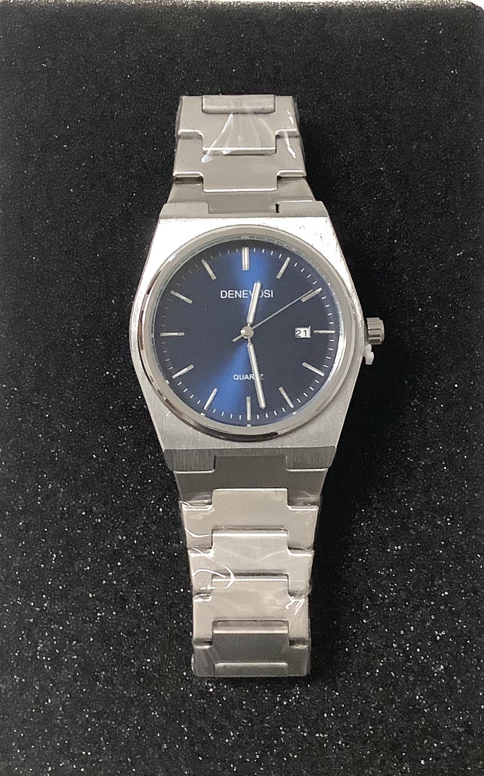 BRAND NEW MEN’S 40mm QUARTZ WATCH * BLUE DIAL * USA SELLER * FREE SHIPPING