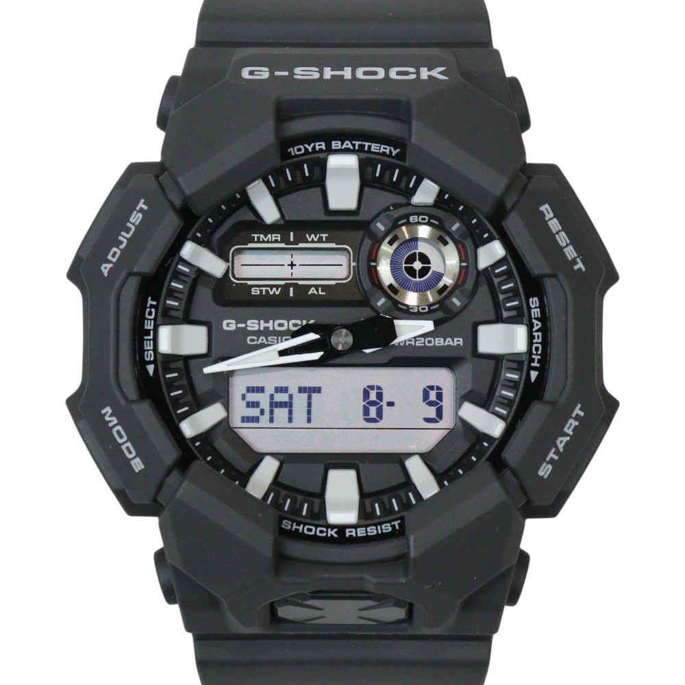 Casio G-SHOCK GA-010-1AJF Quartz Black Rubber 48.3mm Waterproof Watch