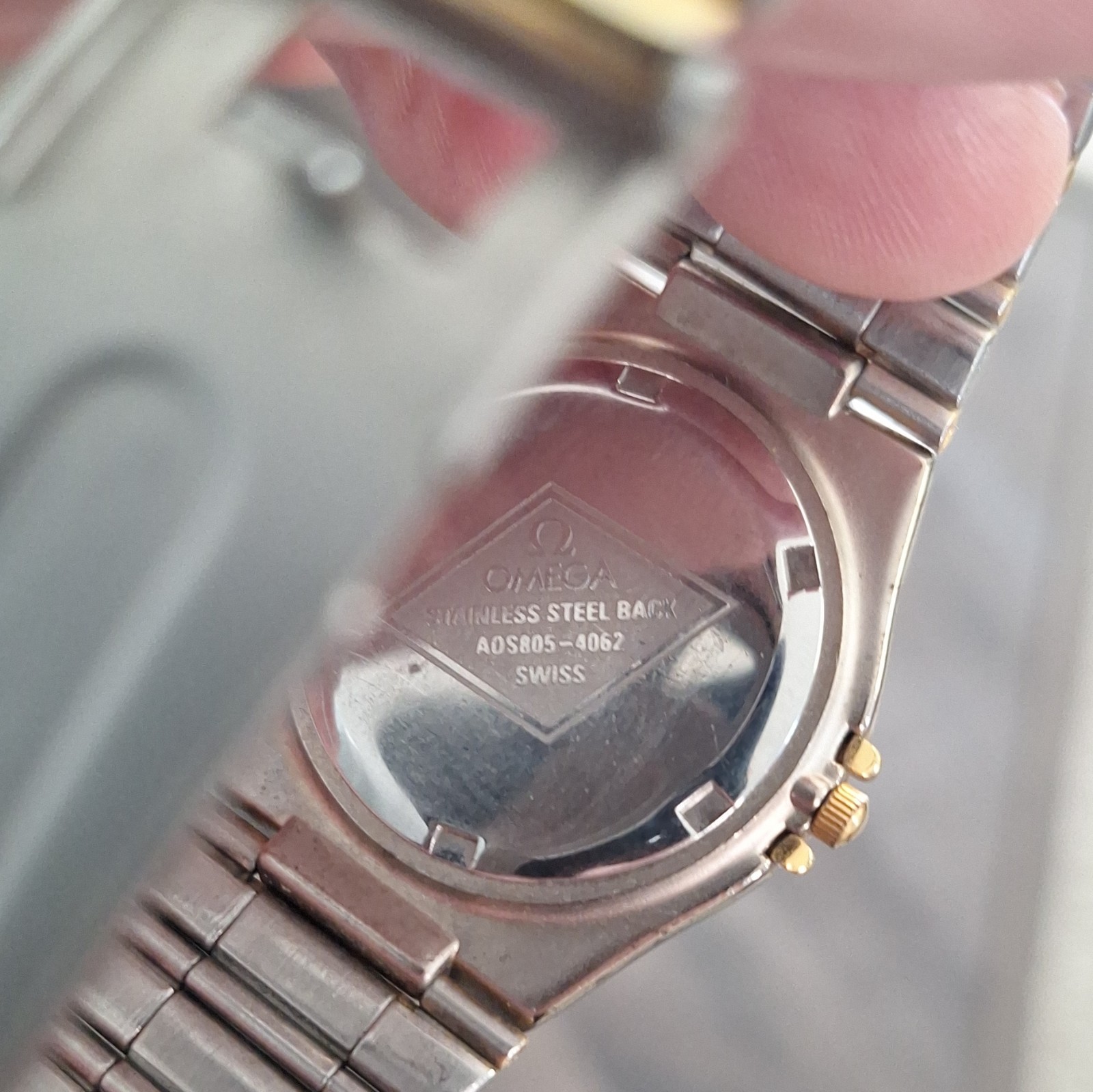 OMEGA Constellation Quartz Two-Tone Steel Bracelet White Dial Date Swiss