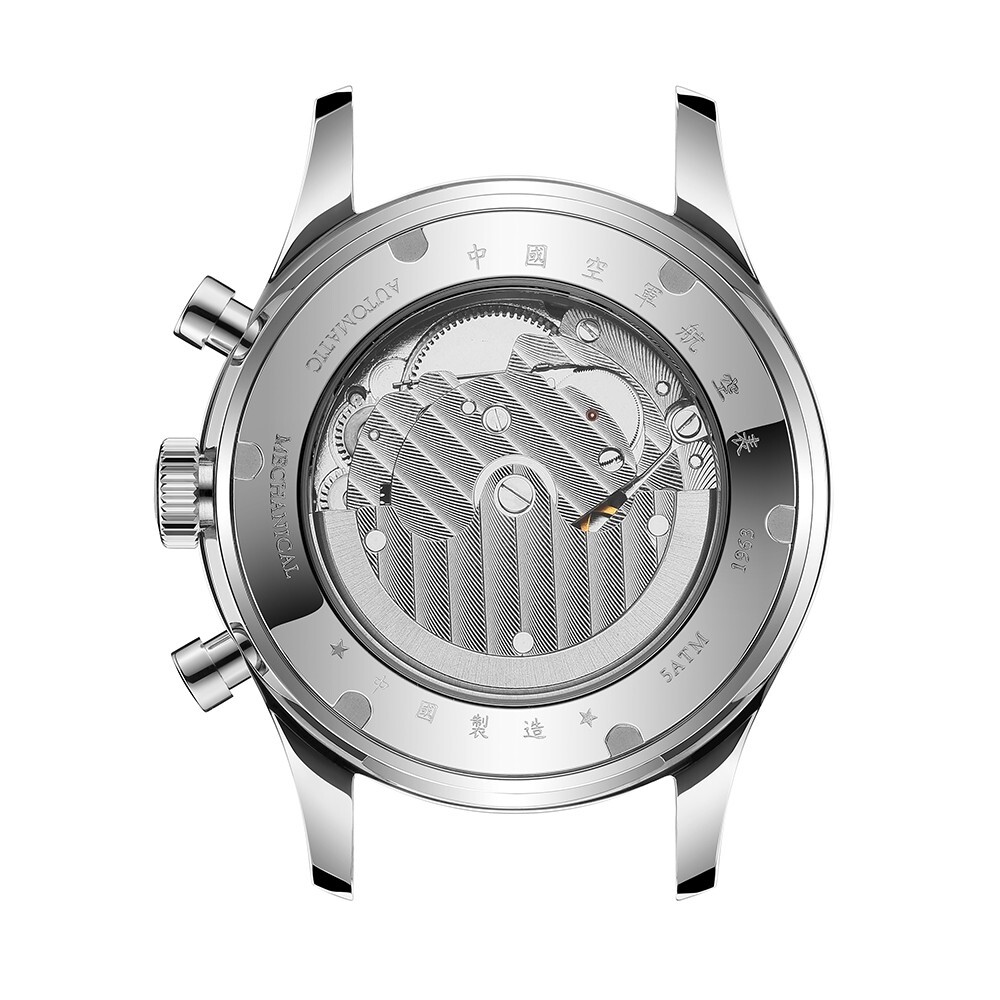 Men’s Vintage Pilot Automatic Mechanical Watch Seagull Movement Chronograph Moon