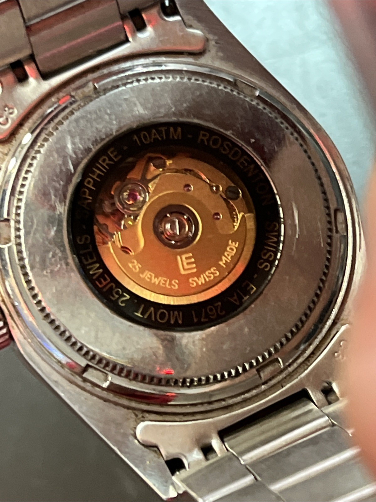 Loyse Chronometer 25 Jewels Automatic Sapphire Swiss 2671 Date