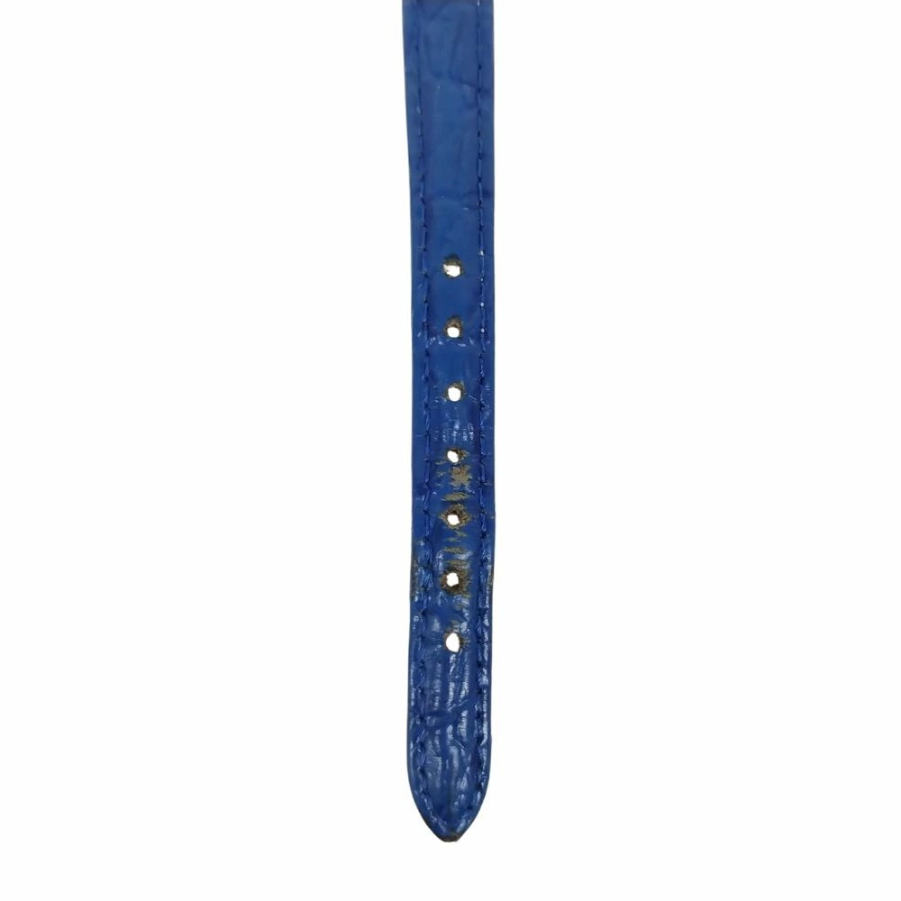 Vida Plus Rectangular Quartz Watch Blue Gold 51418 Used