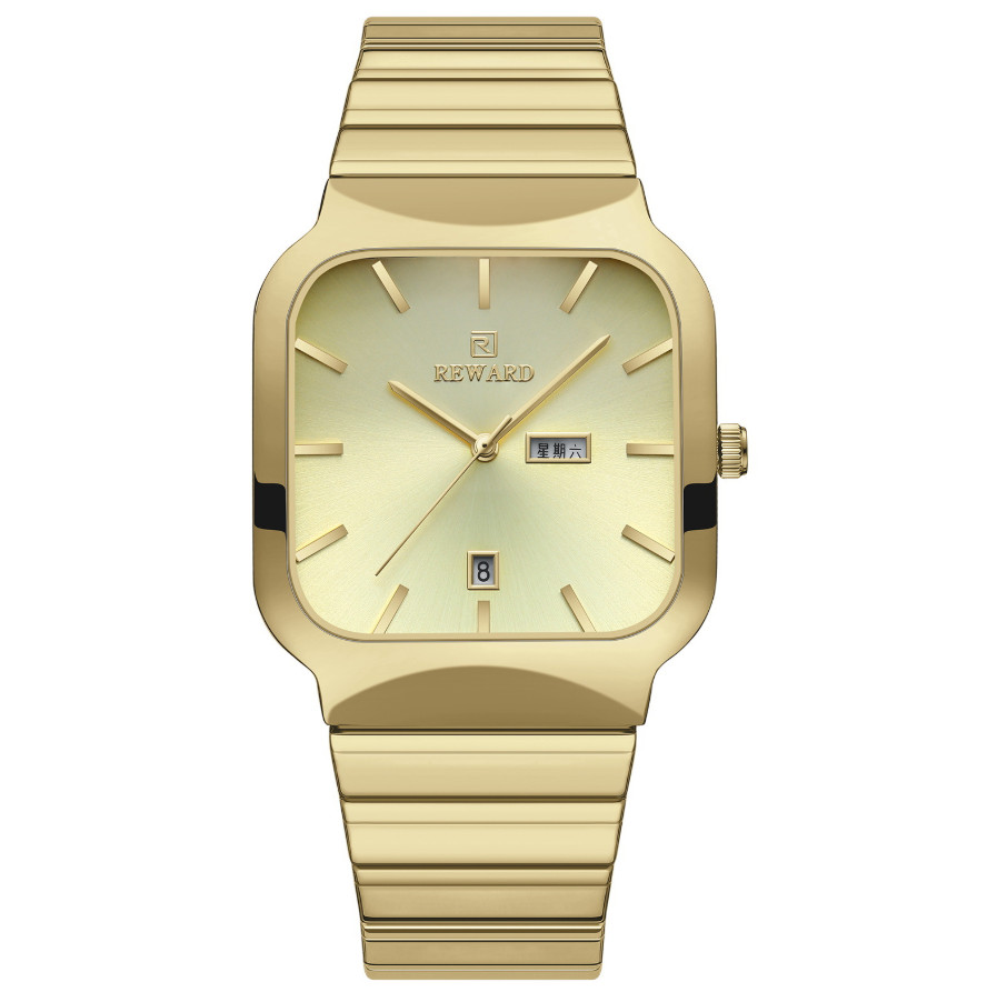 Square Double-point Casual Couple Functional Watch Weight 130g