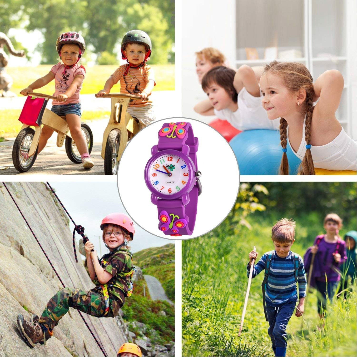 Fun and Durable 3D Cartoon Watch for Kids – Waterproof, Ages 3-8 Gift Box Inc…